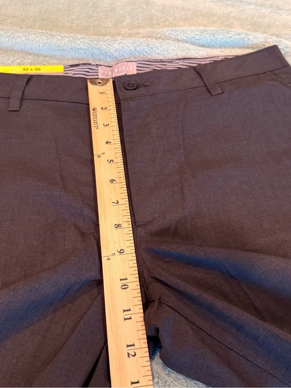 Ted Baker Men’s Straight Fit Dress Pants Black 32x30 NWT Flat Front